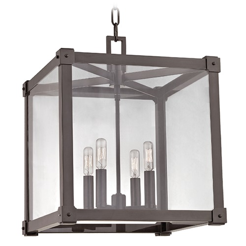 Hudson Valley Lighting Forsyth 4-Light PendantSquare Shade - Old Bronze by Hudson Valley Lighting 8616-OB