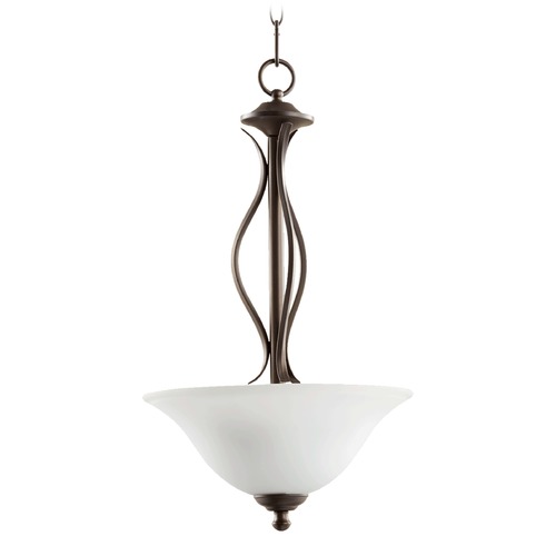 Quorum Lighting Spencer Oiled Bronze Pendant by Quorum Lighting 8110-3-186