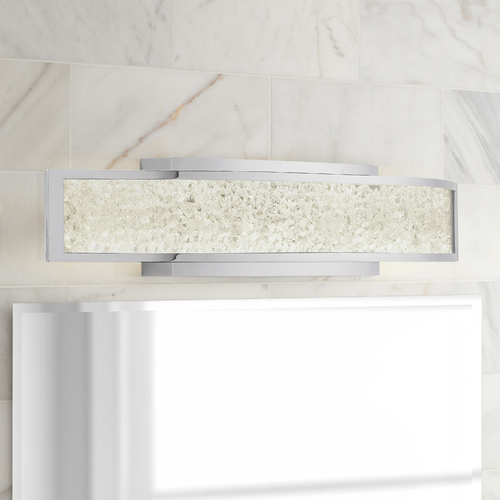 Elan Lighting Crushed Ice 24.25-Inch LED Bath Light in Chrome by Elan Lighting 83500