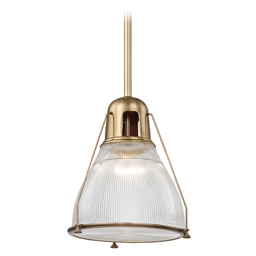 Haverhill Pendant in Aged Brass by Hudson Valley Lighting