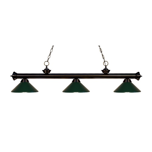 Riviera Bronze Billiard Light by Z-Lite