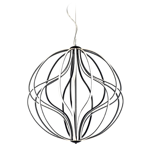 Aura 31-Inch LED Pendant in Black by ET2 Lighting