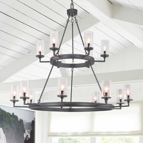 Gresham Graphite 15-Light Chandelier by Progress Lighting