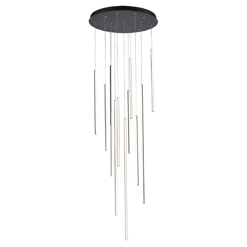 Chute Black LED Multi-Light Pendant by Kuzco Lighting