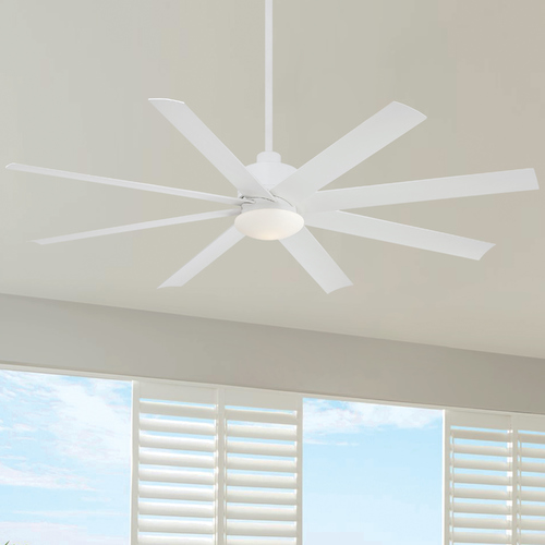 Slipstream 65-Inch LED Fan in White by Minka Aire