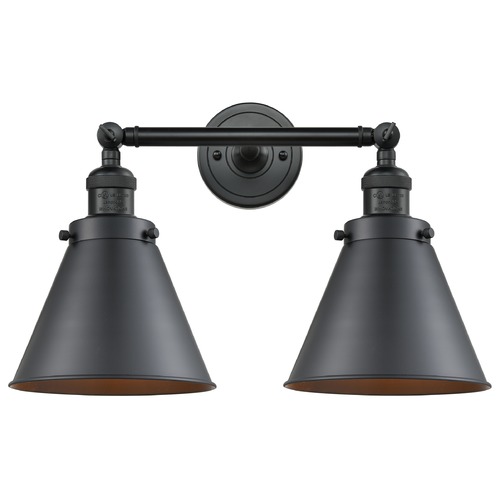 Innovations Lighting Innovations Lighting Appalachian Matte Black Bathroom Light 208-BK-M13-BK