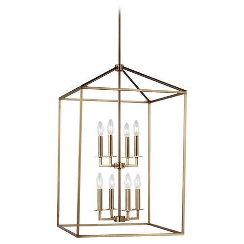 Perryton Satin Brass Pendant by Generation Lighting