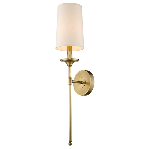 Z-Lite Emily Rubbed Brass Sconce by Z-Lite 807-1S-RB