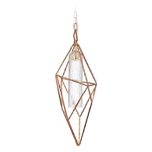 Verdino 11-Inch LED Pendant in Rose Gold by Eurofase Lighting