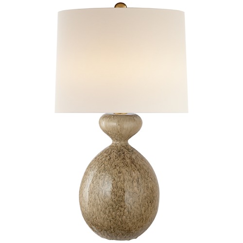 Aerin Gannet Table Lamp in Marbleized Sienna by Visual Comfort Signature
