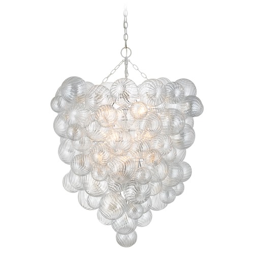 Visual Comfort Signature Collection Julie Neill Talia Grande Chandelier in Plaster White by Visual Comfort Signature JN5114PWCG
