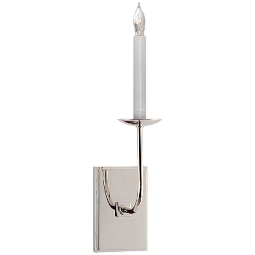 E.F. Chapman TT Single Sconce in Polished Nickel by Visual Comfort Signature