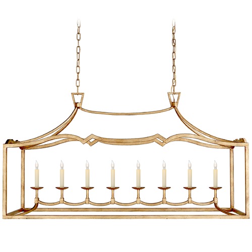 Visual Comfort Signature Collection E.F. Chapman Fancy Darlana Linear in Gilded Iron by Visual Comfort Signature CHC2183GI