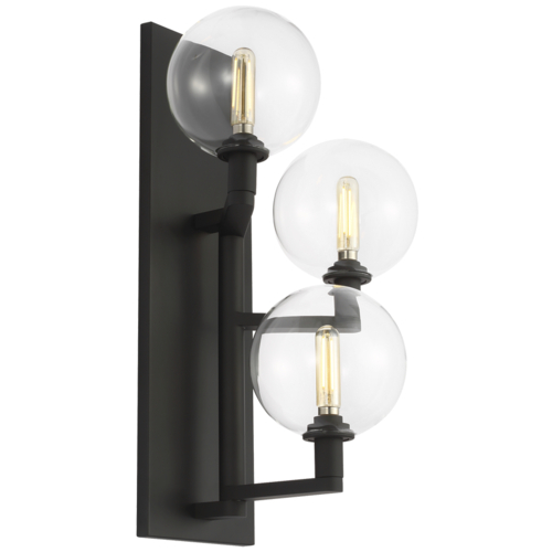 Visual Comfort Modern Collection Visual Comfort Modern Collection Gambit Nightshade Black LED Sconce 700WSGMBTCB
