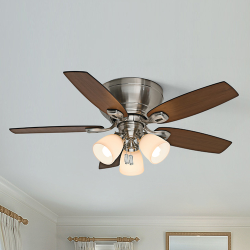 Durant 44-Inch Hugger Fan in Brushed Nickel by Casablanca Fan Company