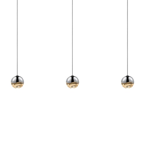 Sonneman Lighting Grapes Polished Chrome 3-Light LED Multi-Light Pendant by Sonneman Lighting 2920.01-SML