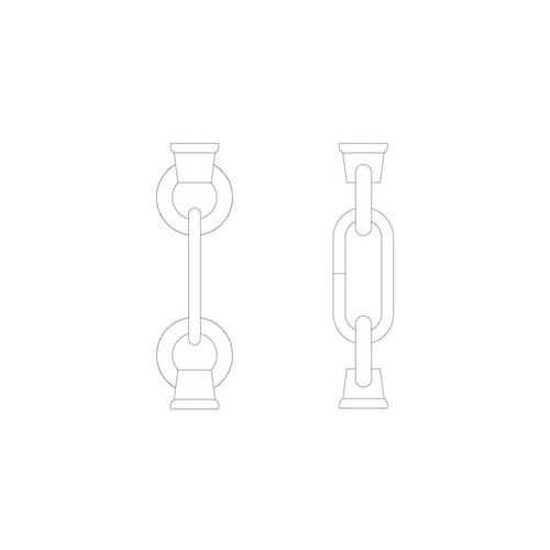 3-Inch Link & Loop in Brushed Nickel by Generation Lighting