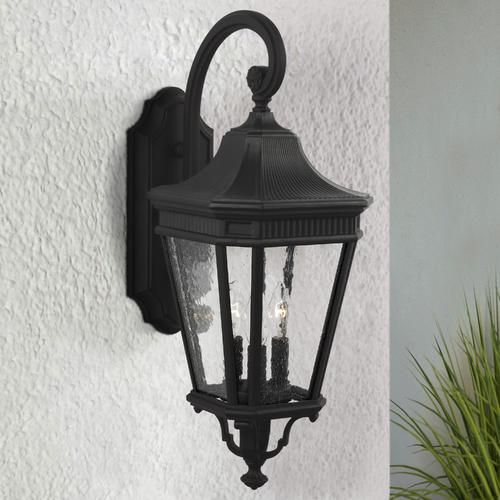 Cotswold Lane Black Outdoor Wall Light by Generation Lighting