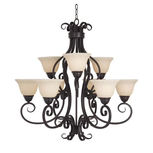 Manor Oil Rubbed Bronze Chandelier by Maxim Lighting
