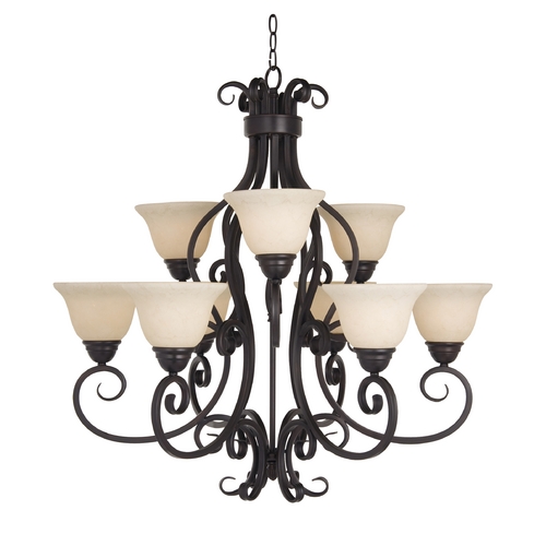 Maxim Lighting Manor Oil Rubbed Bronze Chandelier by Maxim Lighting 12207FIOI