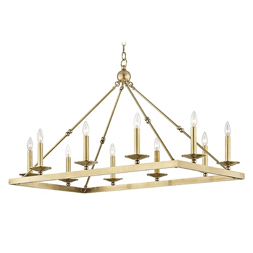 Hudson Valley Lighting Allendale Aged Brass Chandelier by Hudson Valley Lighting 3244-AGB