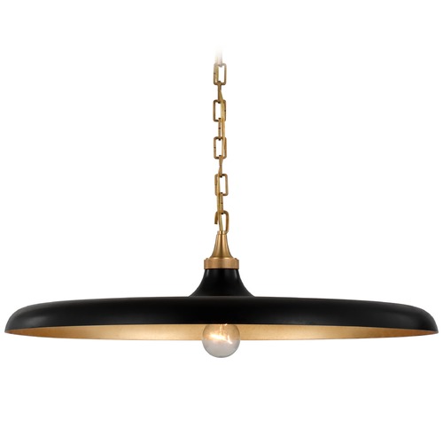Thomas OBrien Piatto Pendant in Brass & Iron by Visual Comfort Signature