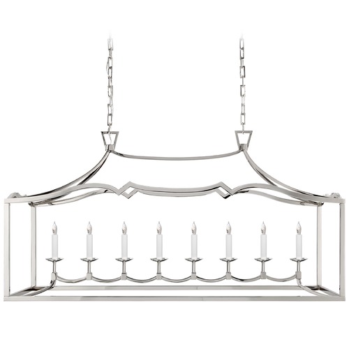 E.F. Chapman Fancy Darlana Linear Light in Nickel by Visual Comfort Signature