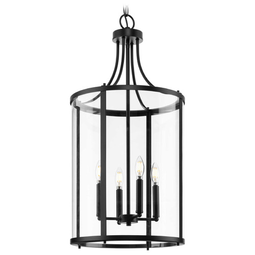Progress Lighting Atwell 1-Light Matte Black Mini Pendant