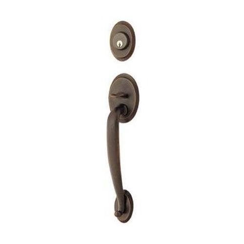 Emtek Hardware Keyed Entrance Set in Oil Rubbed Bronze Finish EH 4410-US10B-COR-LH