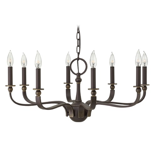 Hinkley Rutherford 8-Light Chandelier in Oil Rubbed Bronze by Hinkley Lighting 3598OZ