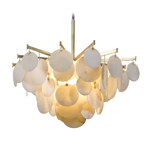 Serenity LED Pendant in Gold Leaf by Corbett Lighting