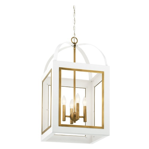 Kichler Lighting Vath 30-Inch High White Pendant by Kichler Lighting 52029WHNBR