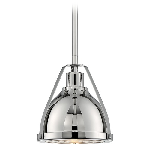 Barbett Polished Nickel Mini-Pendant by Satco Lighting