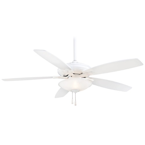 Mojo 52-Inch LED Fan in White by Minka Aire