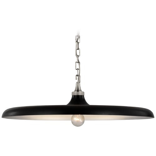 Thomas OBrien Piatto Pendant in Nickel & Iron by Visual Comfort Signature