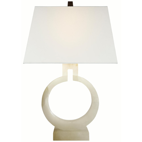 Ring Form Alabaster Table Lamp