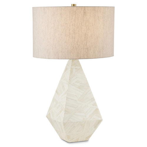 Currey and Company Lighting Currey and Company Elysium Natural Table Lamp with Drum Shade 6000-0866