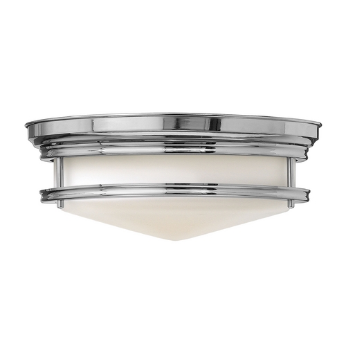 Hadley 14-Inch Retro Style Flush Mount in Chrome by Hinkley Lighting