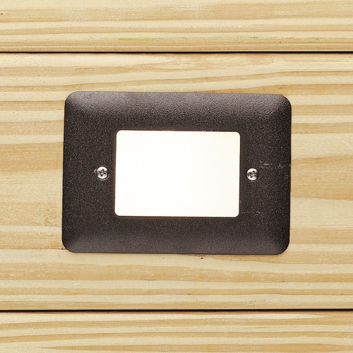 12V LED Mini Step Light in Textured Architectural Bronze 2700K by Kichler Lighting