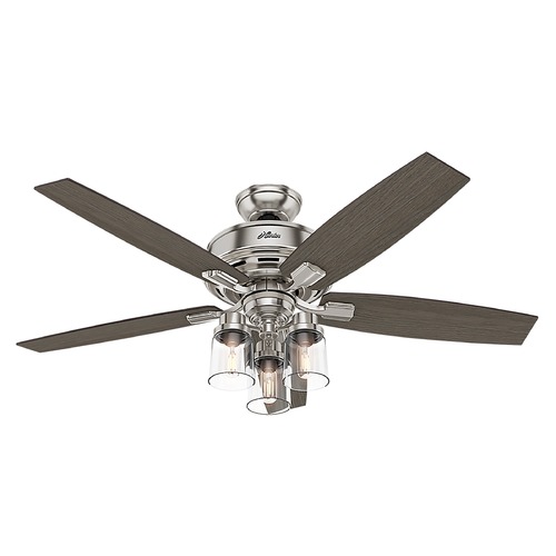 Bennett 52-Inch LED Fan in Brushed Nickel by Hunter Fan Company