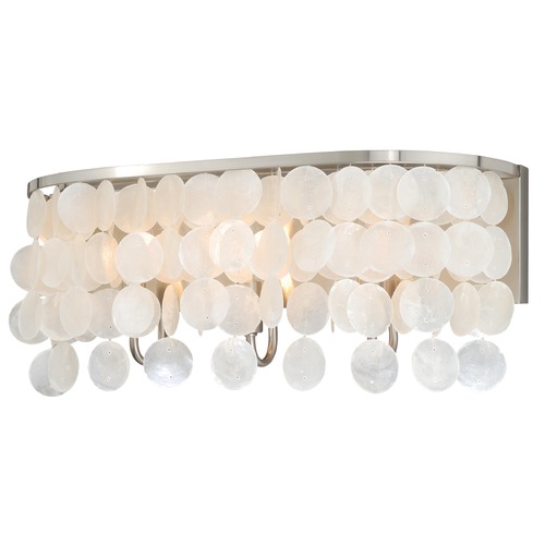 Elsa Satin Nickel Bathroom Light by Vaxcel Lighting