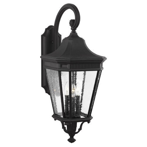 Cotswold Lane Black Outdoor Wall Light by Generation Lighting