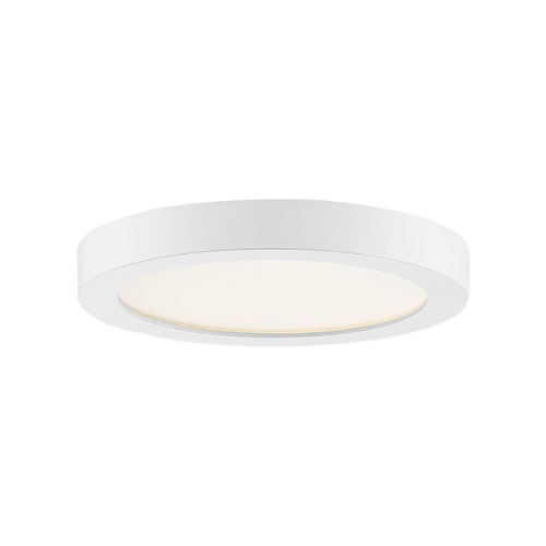 Outskirts 7.50-Inch LED Flush Mount in White Lustre by Quoizel Lighting