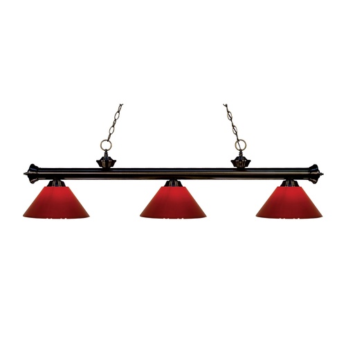 Riviera Bronze Billiard Light by Z-Lite