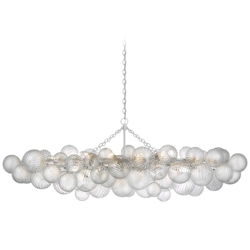 Julie Neill Talia Linear Chandelier in Plaster White by Visual Comfort Signature