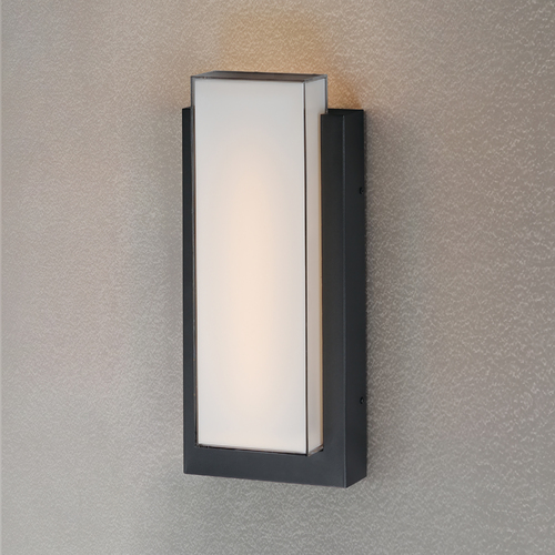 Tower Medium LED Outdoor Wall Sconce in Black by ET2 Lighting