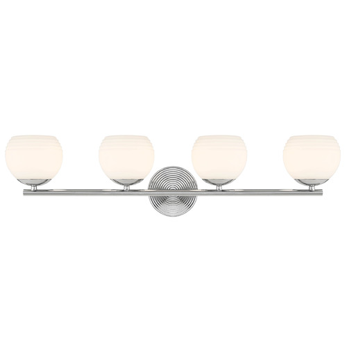 Designers Fountain Moon Breeze Polished Nickel Bathroom Light