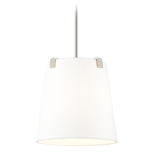 Z-Lite Weston Brushed Nickel Pendant Light with Empire Shade