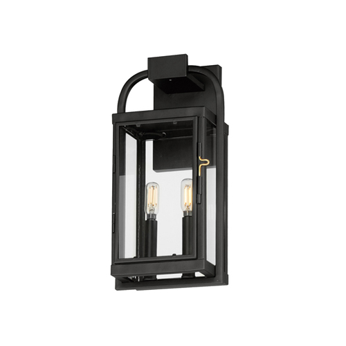 Maxim Lighting Bonham 16.50-Inch Outdoor Wall Light in Black by Maxim Lighting 30802CLBK