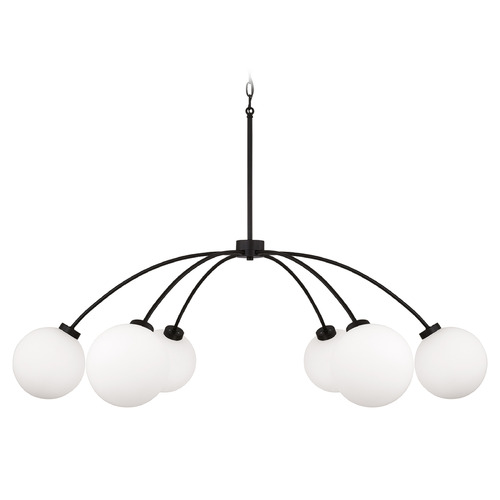 Amos Chandelier in Black Iron by Capital Lighting